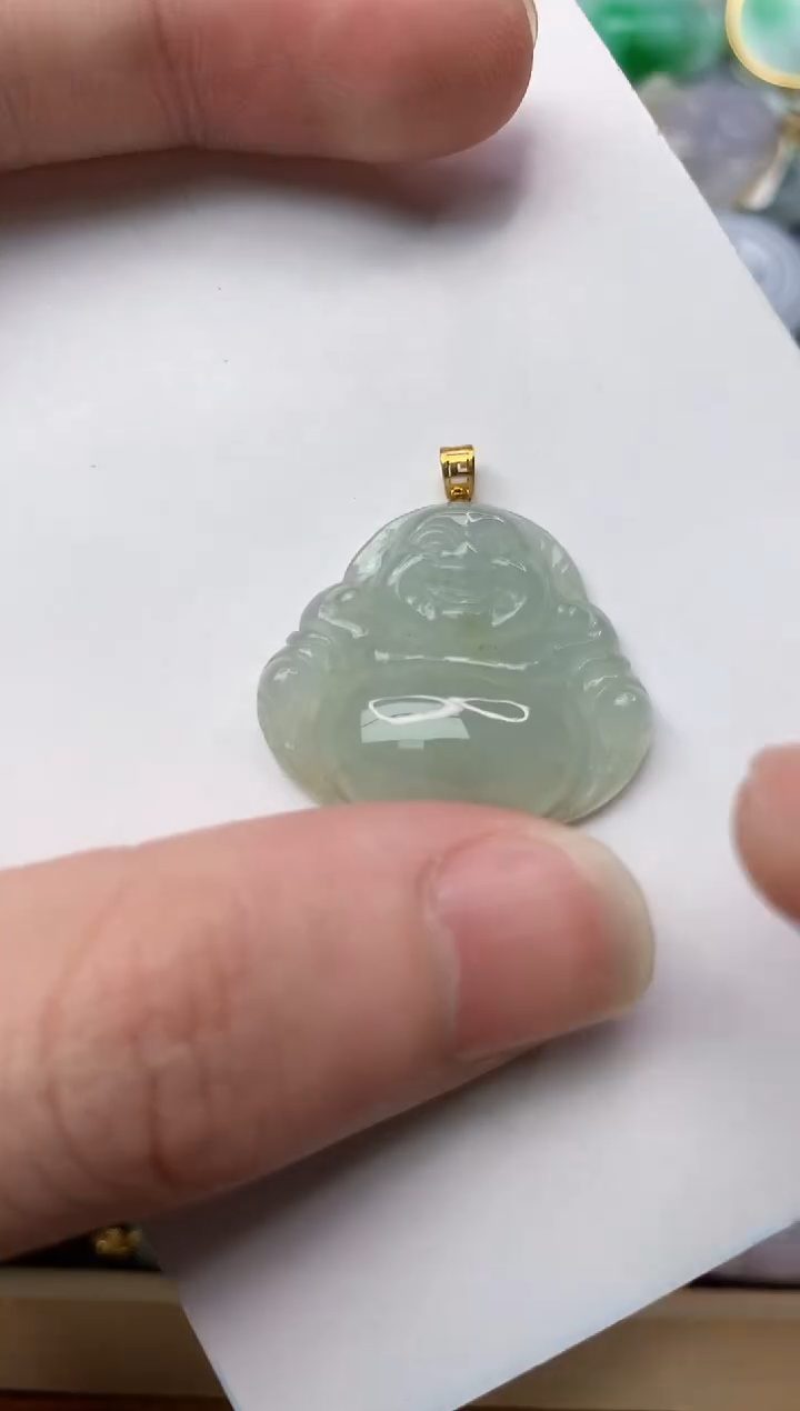 【闪购商品】翡翠颈饰18K金镶嵌6..........