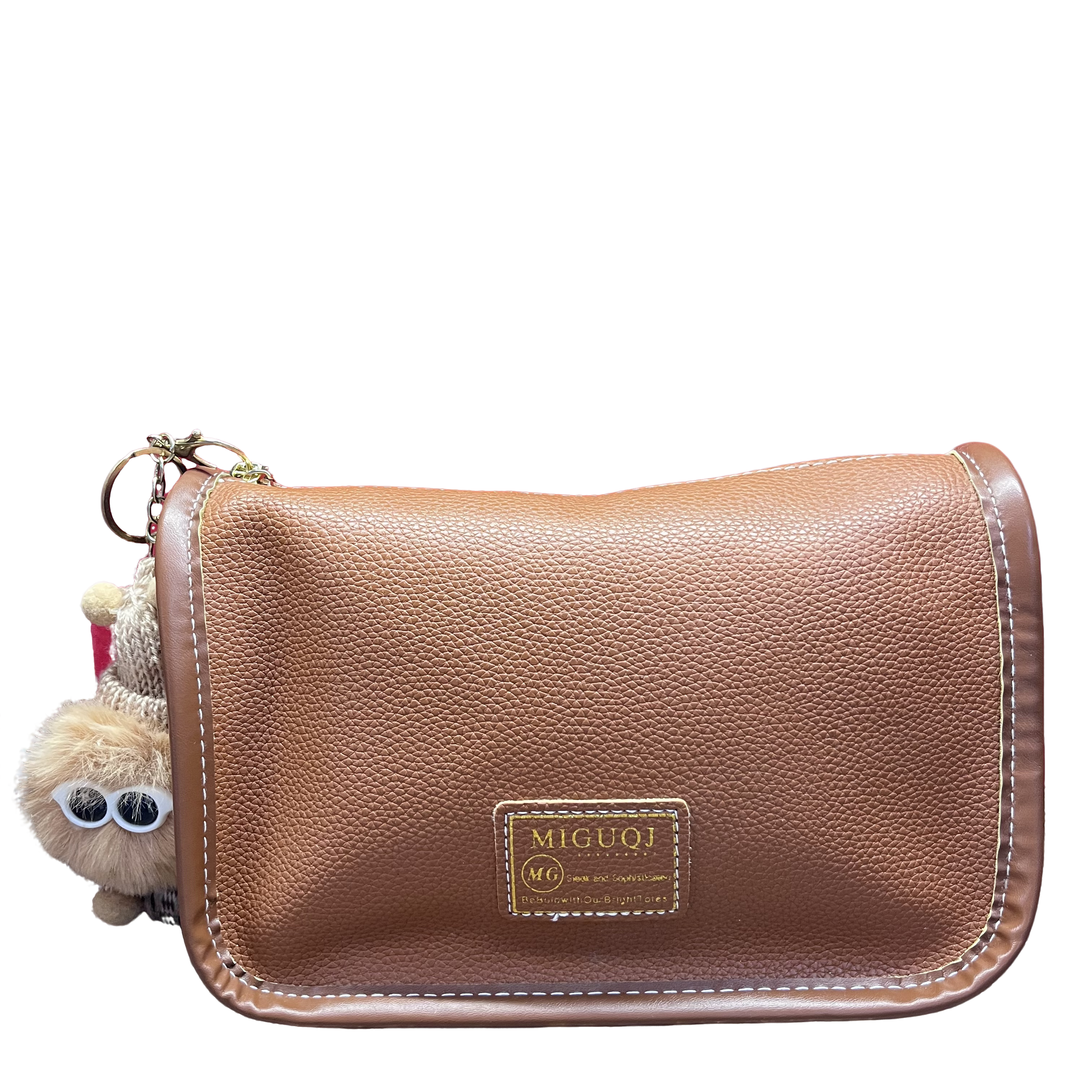 宠粉福利字母耐磨镶嵌轻奢风拉链包