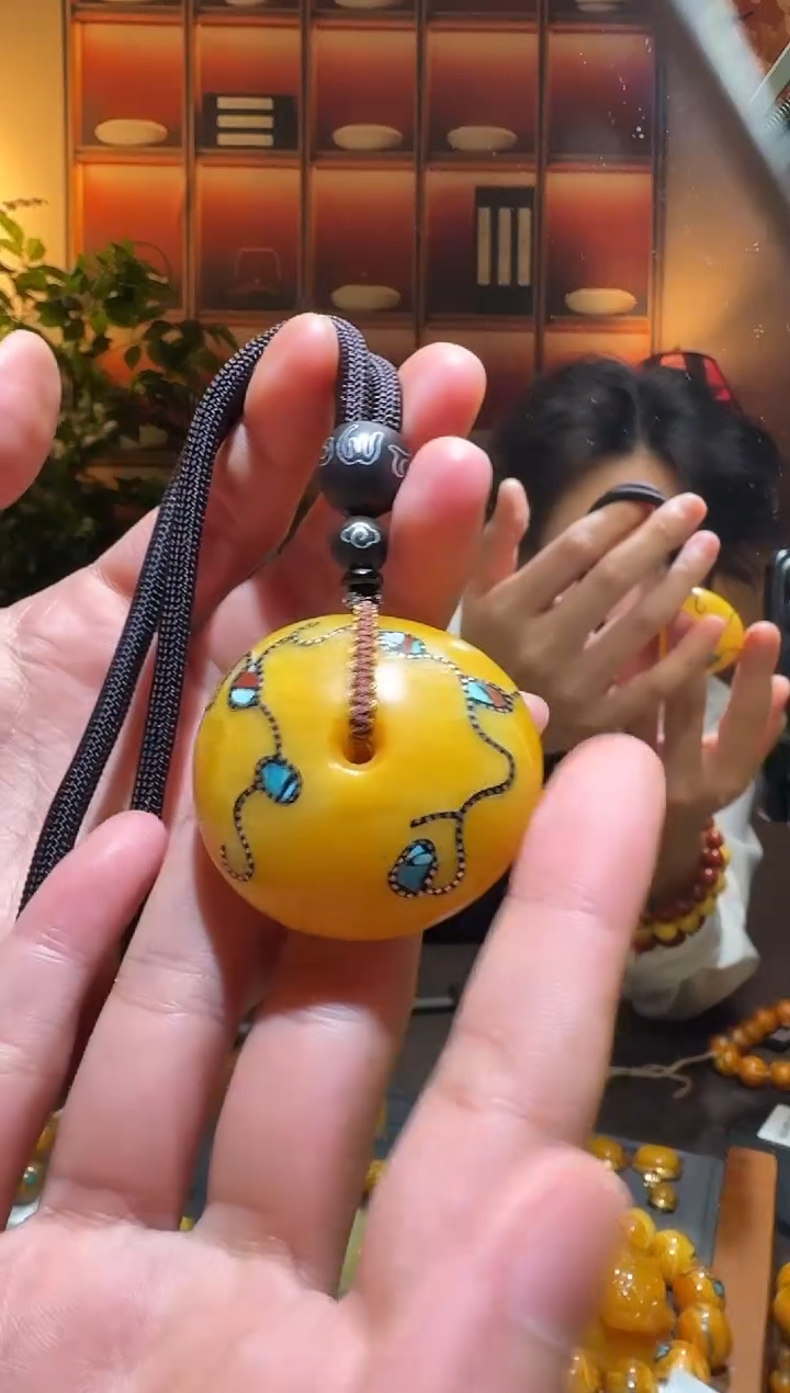 蜜蜡颈饰未镶嵌7946天然蜜蜡珠宝奇石