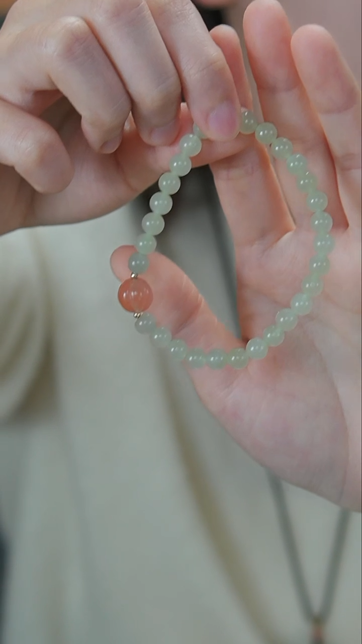 【闪购商品】和田玉颈饰未镶嵌晴水手串6MM