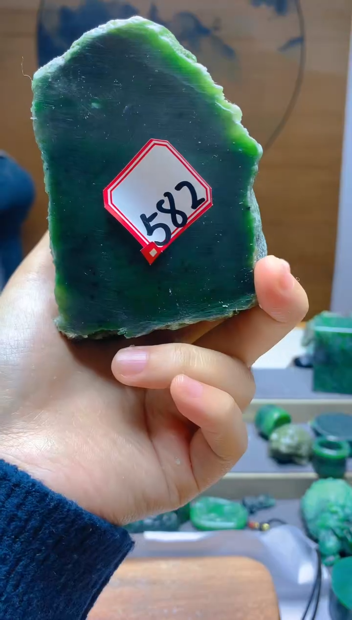 【闪购商品】和田玉（碧玉）珠宝半成品未镶嵌1