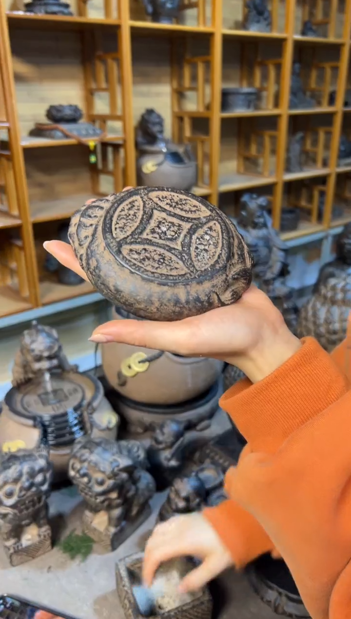 陶土【火山泥】金蟾小底座