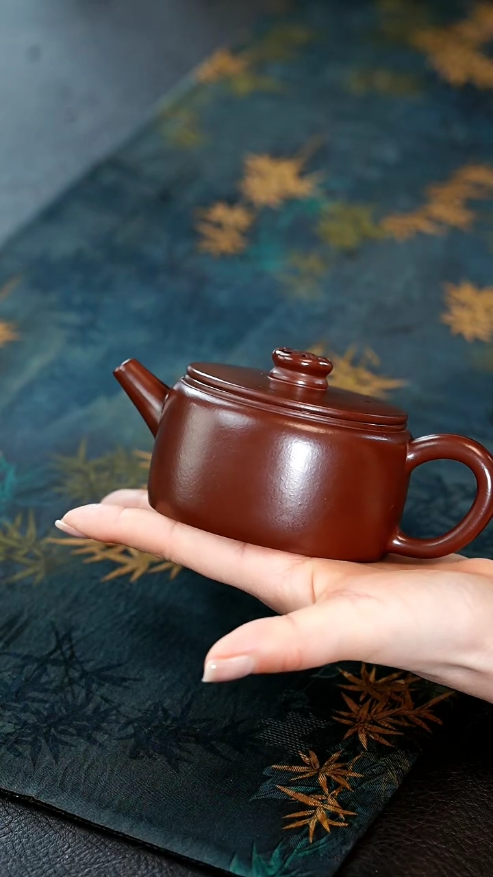 【闪购商品】紫砂茶壶16紫砂壶大紫泥福汉瓦