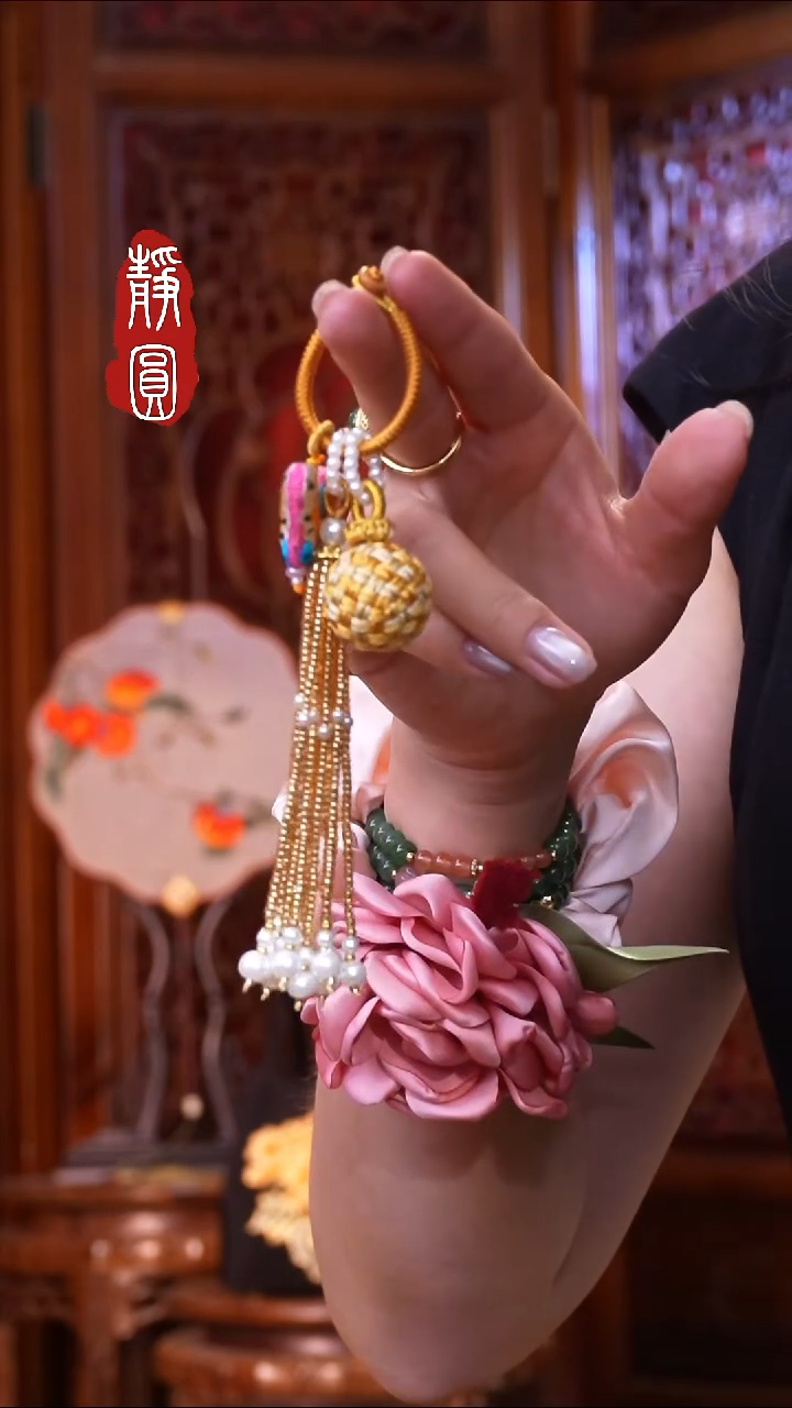 织绣纯手工非遗【金色有球必应】