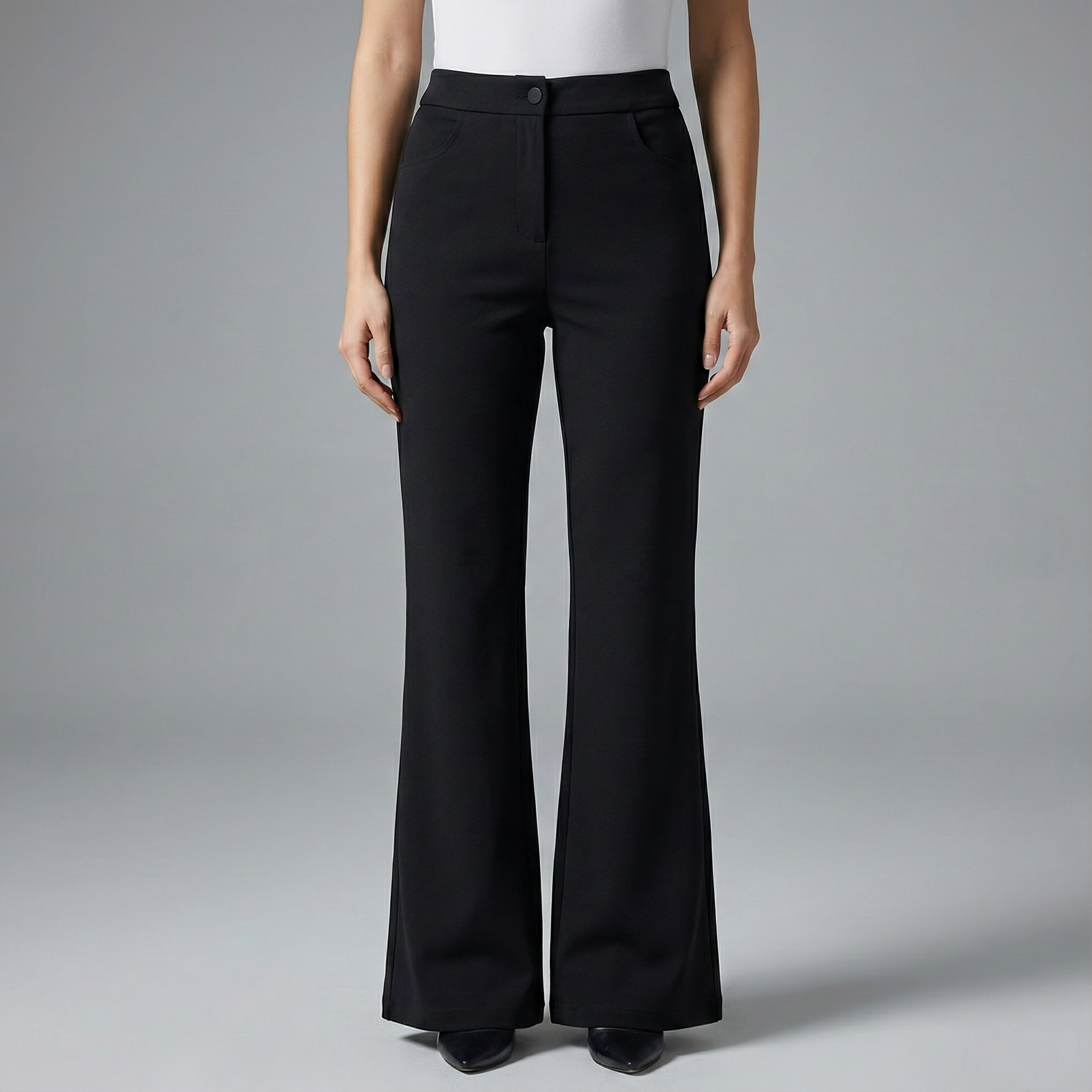 定制不支持7天无理由-加厚微喇百搭小黑裤8902