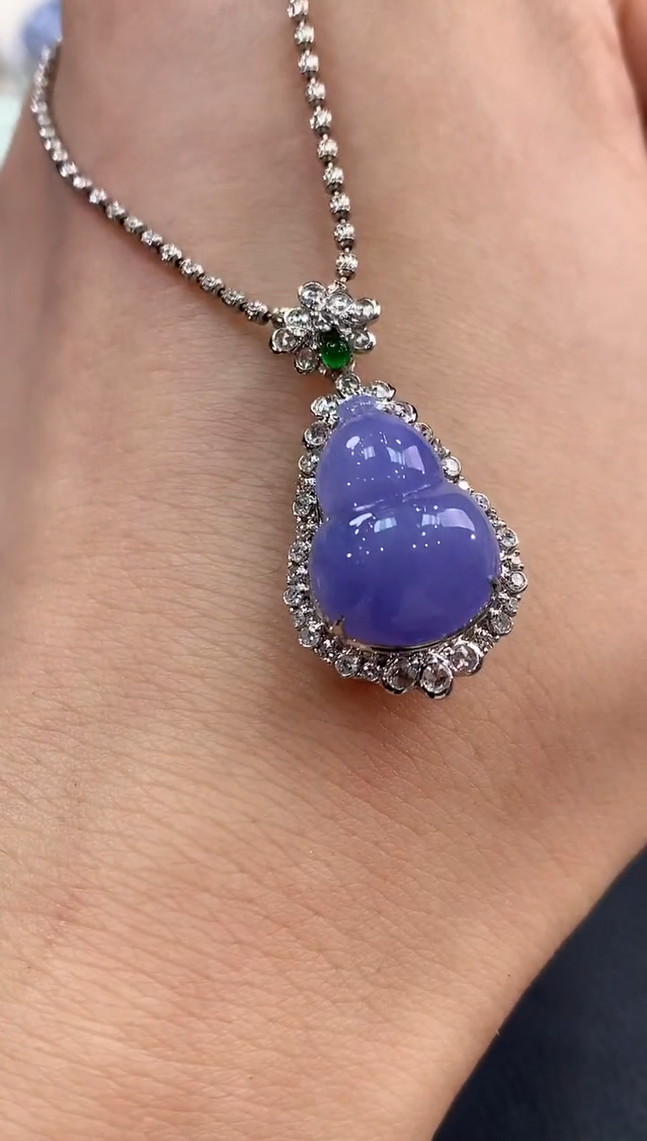 【闪购商品】翡翠吊坠(不含链)18K金镶嵌C151有色差