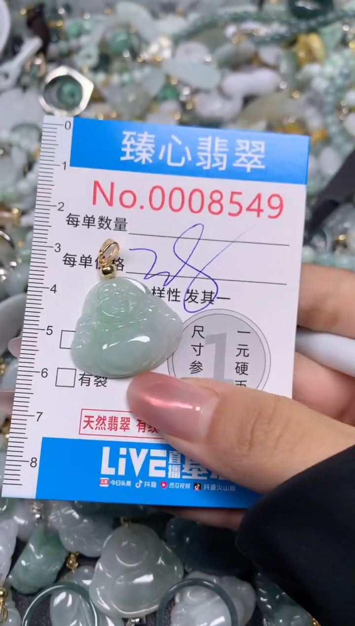 【闪购商品】翡翠颈饰未镶嵌含绳0008549