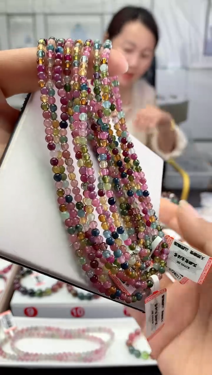 未镶嵌手串碧玺多样性发一条
