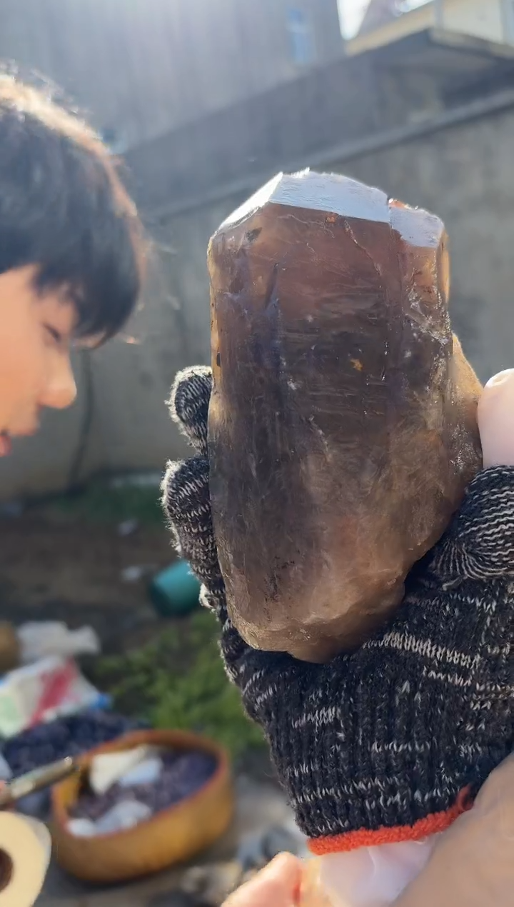 【闪购商品】水晶摆件未镶嵌茶水晶 074