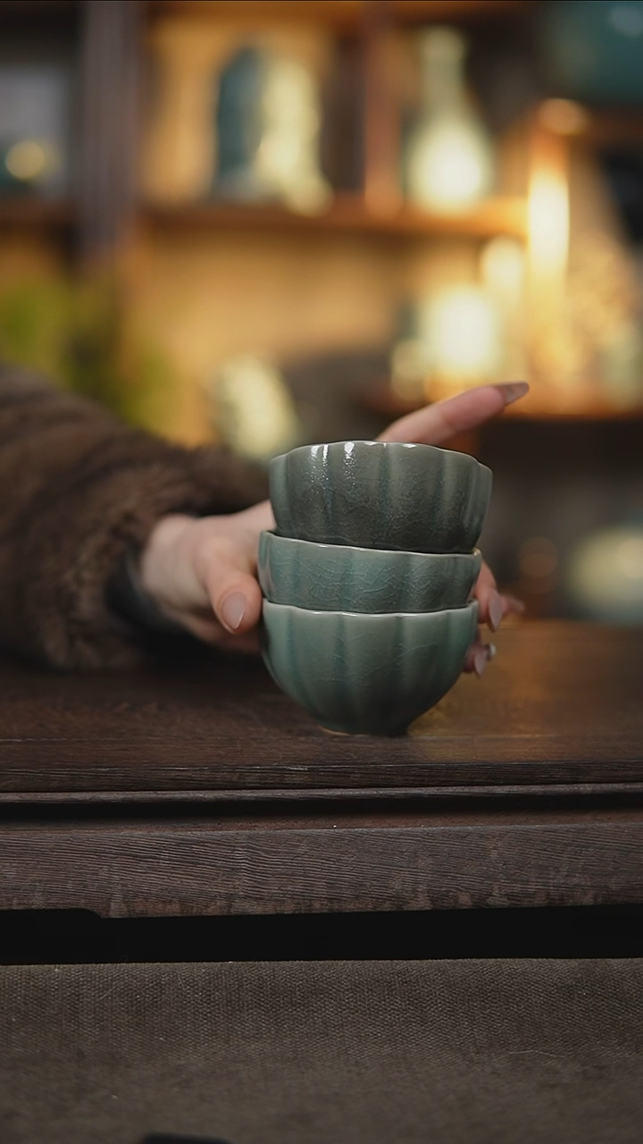 【闪购商品】杯仿古种花3支大大瑕