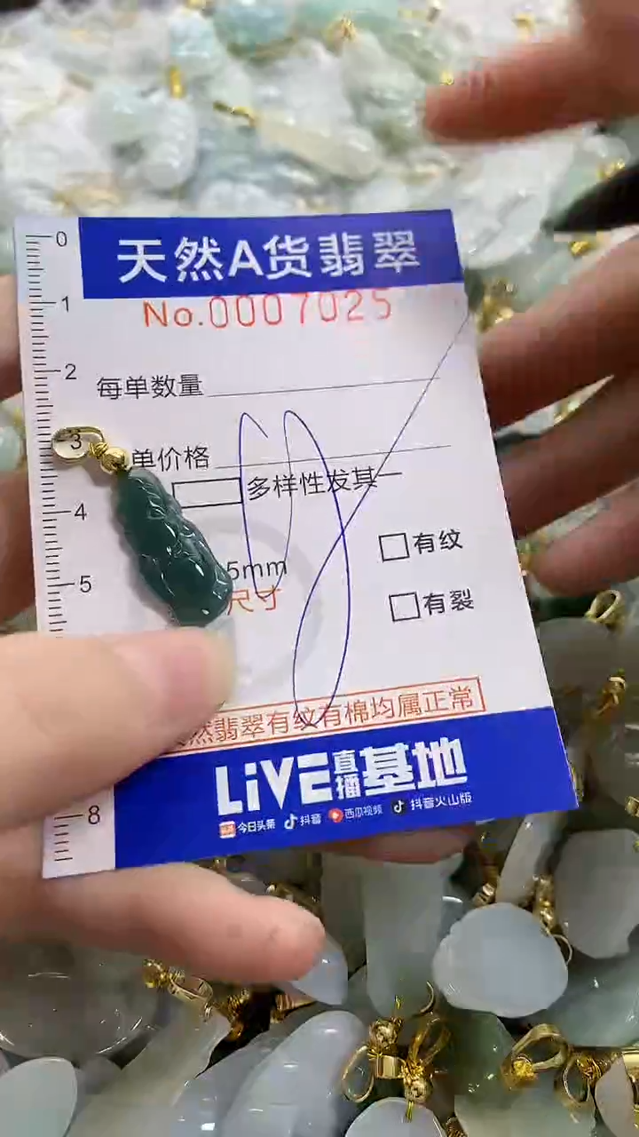 颈饰未镶嵌翡翠天然A货翡翠