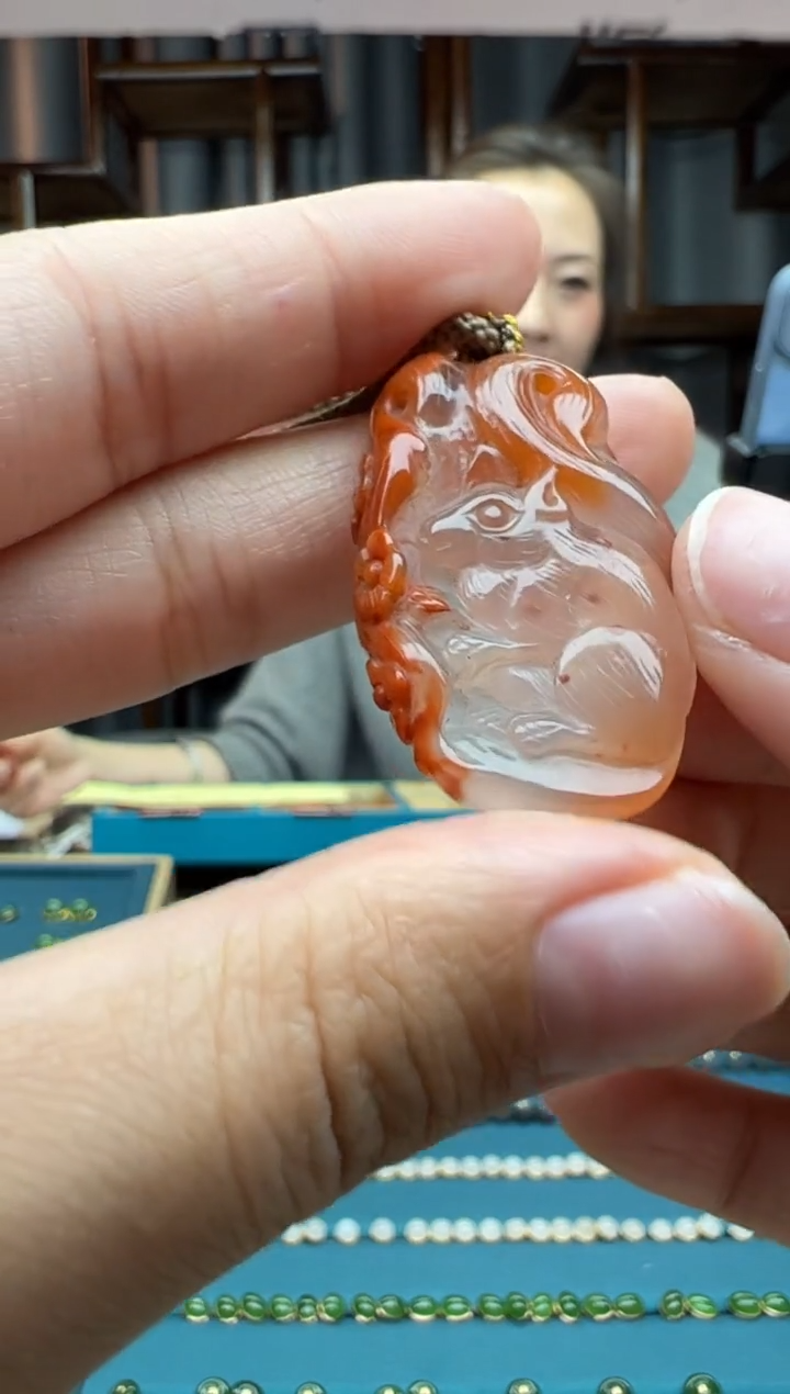 【闪购商品】南红玛瑙颈饰未镶嵌吊坠