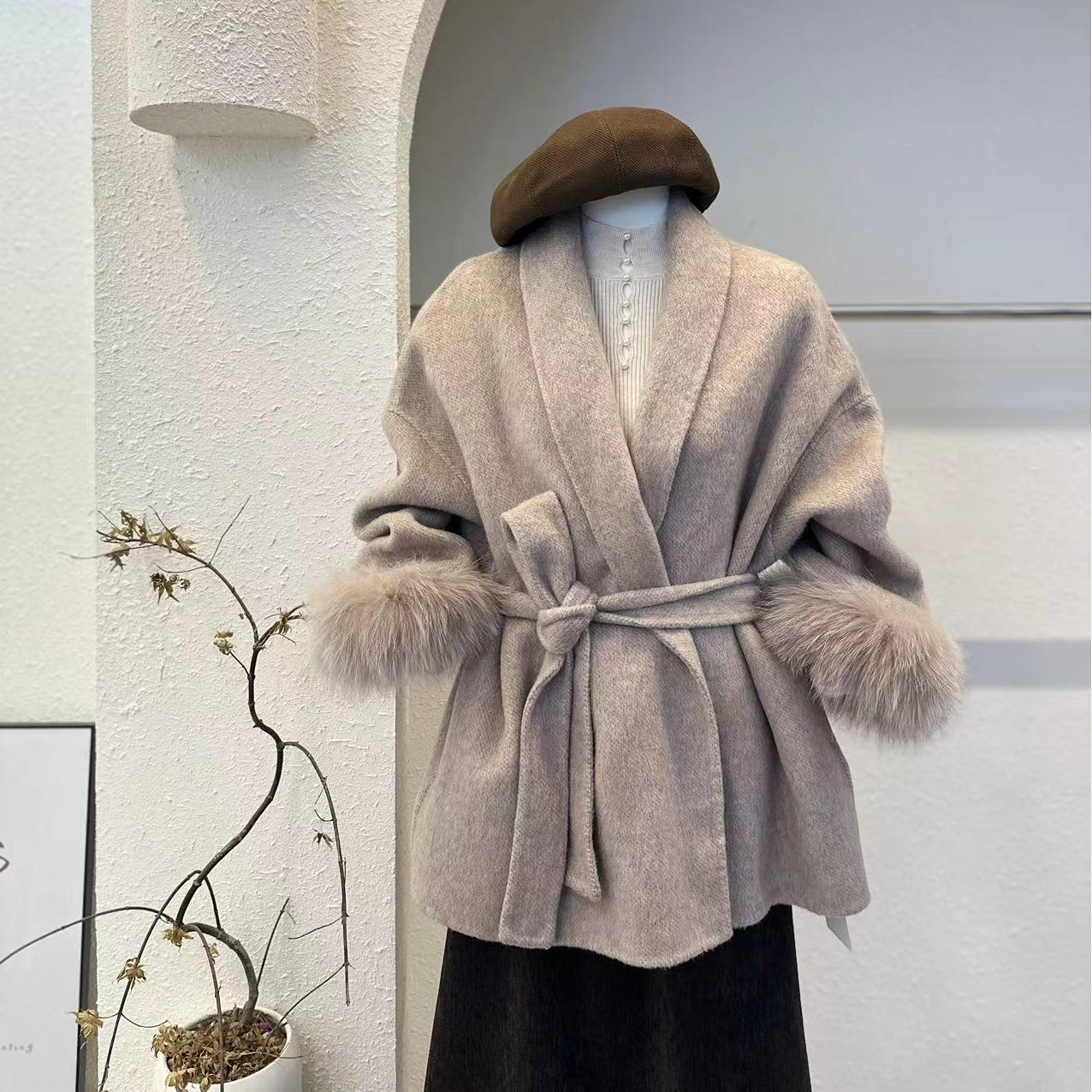 【柏林月色】韩系高级感大衣外套-9980-DY