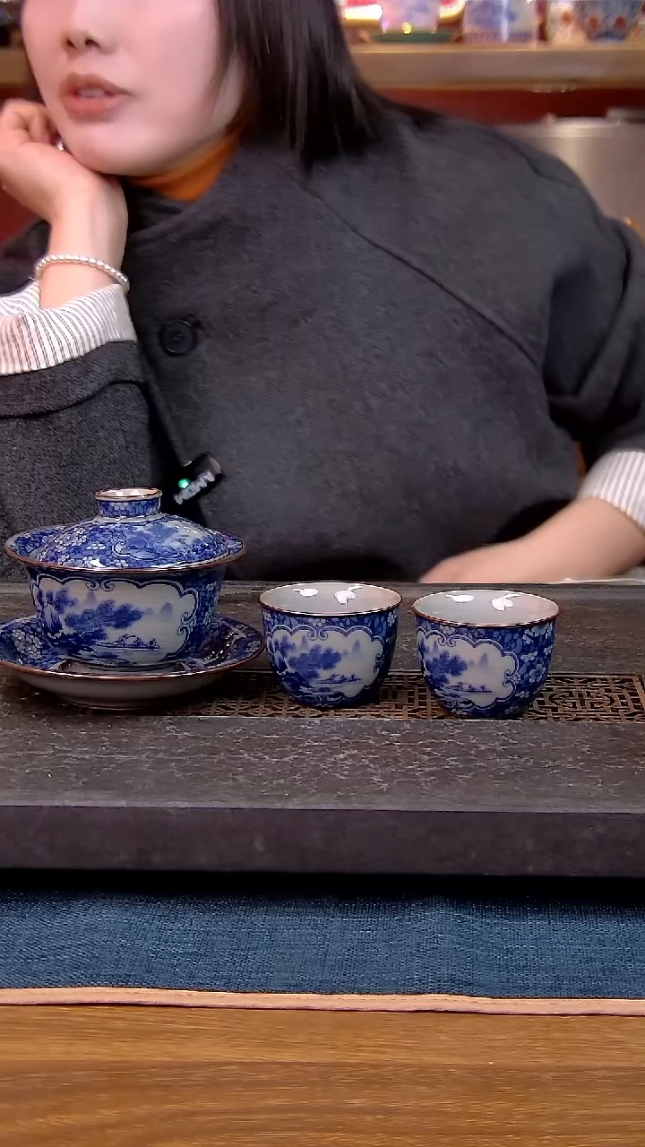 简装家用款3件套 老陶泥开片纹陶瓷茶具