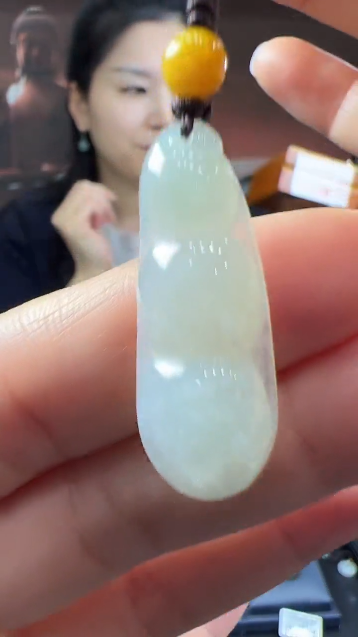 未镶嵌挂件翡翠豆子手机挂