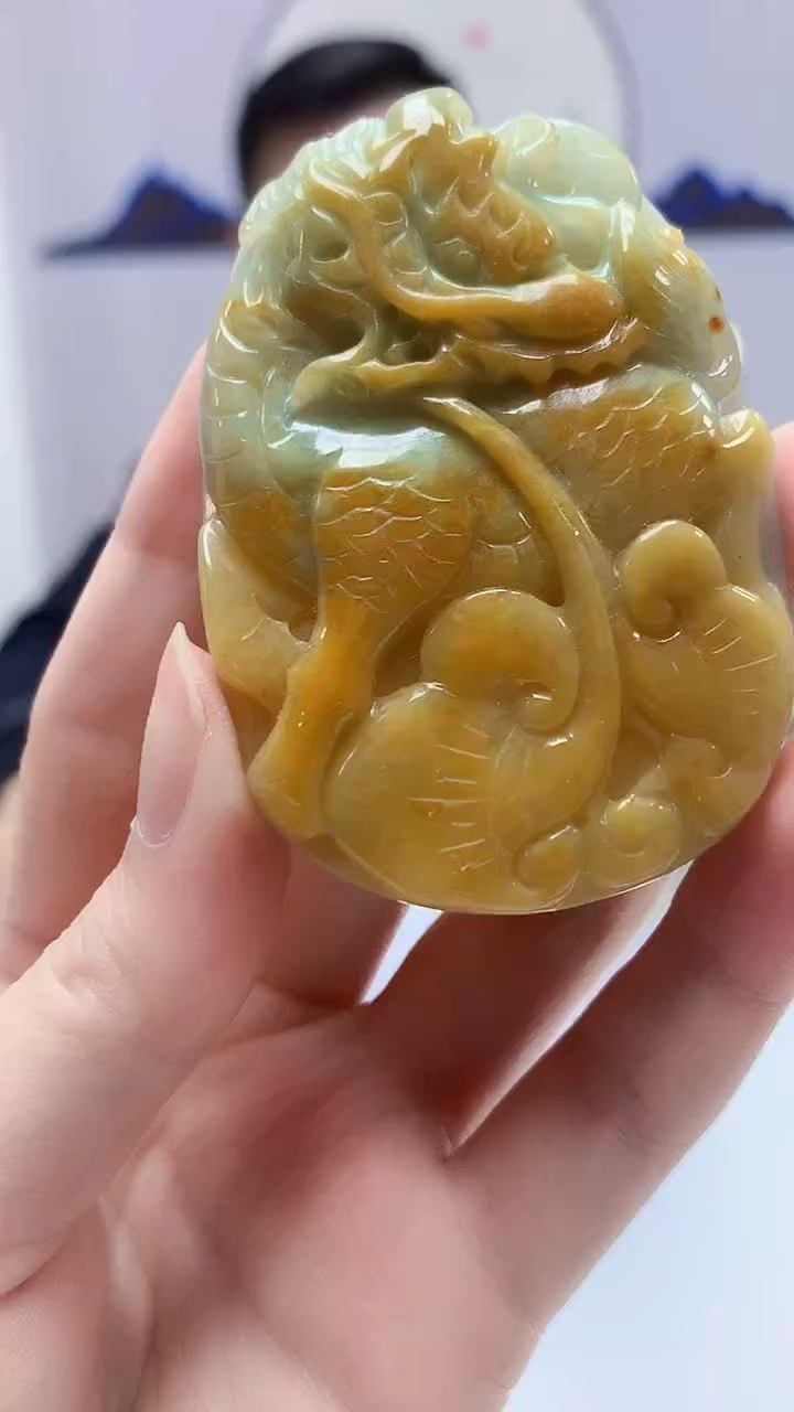 【闪购商品】定制翡翠未镶嵌5152zm-毛货挂件124麒麟