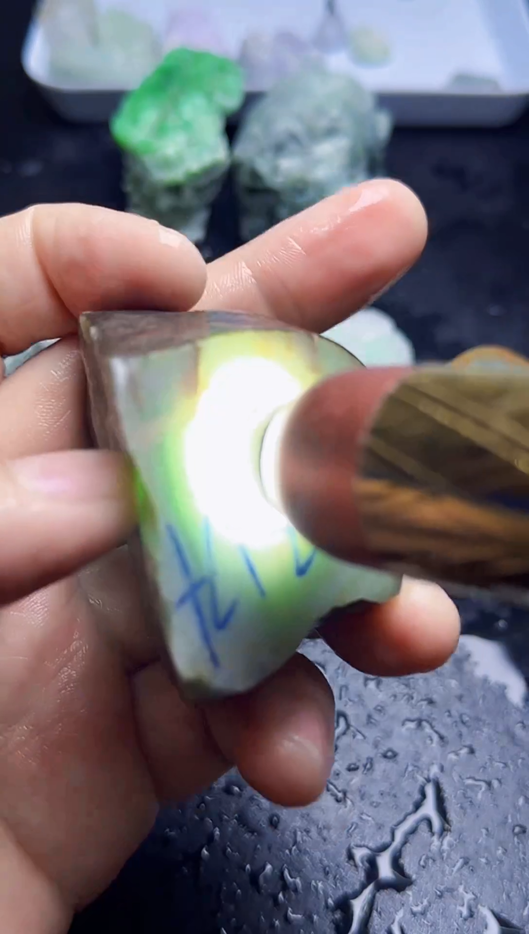 未镶嵌挂件翡翠096