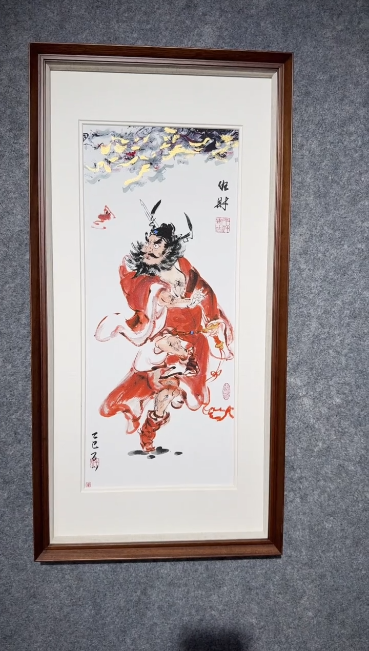 国画牛百川老师手绘40x80