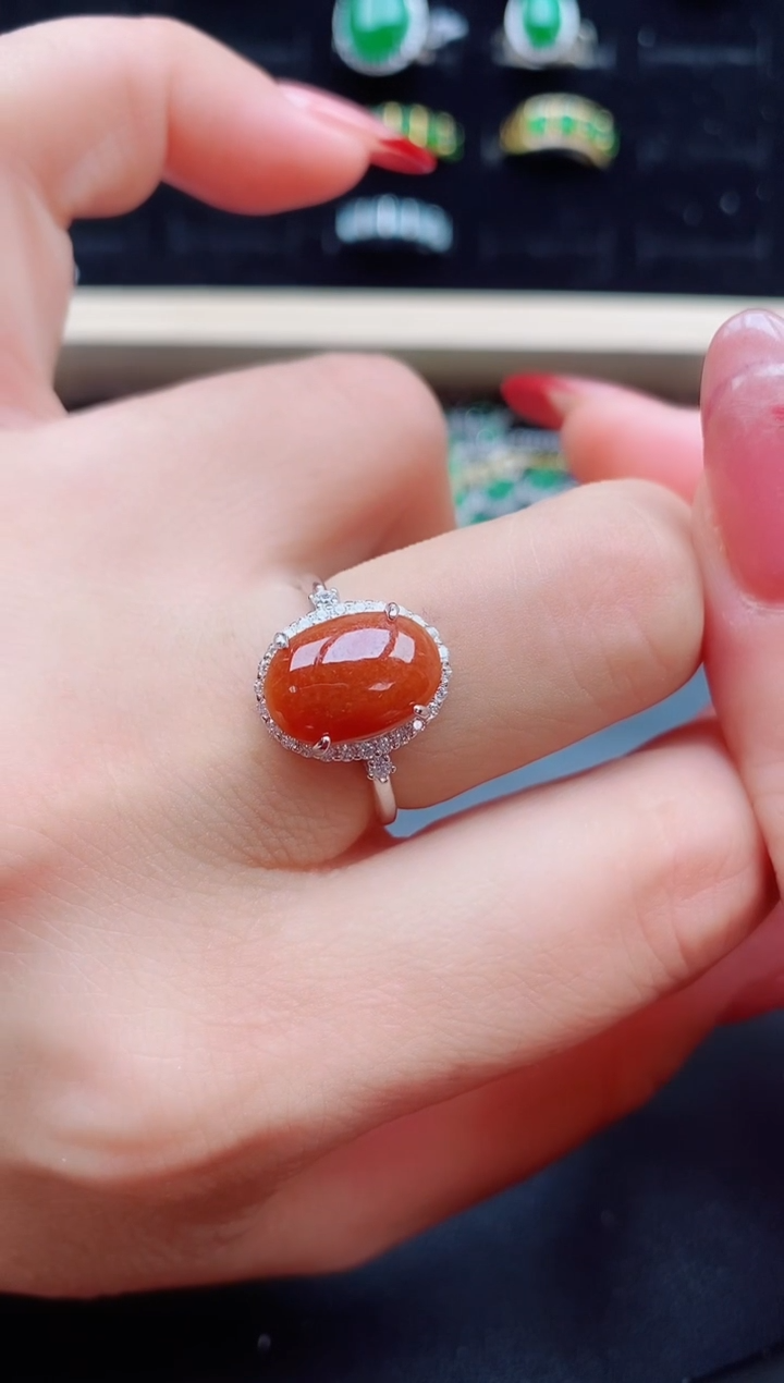 【闪购商品】翡翠戒指银S925镶嵌321321