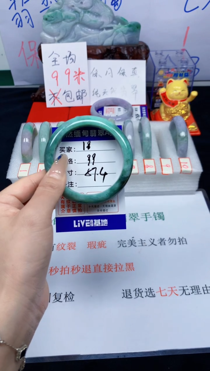 未镶嵌手镯翡翠18