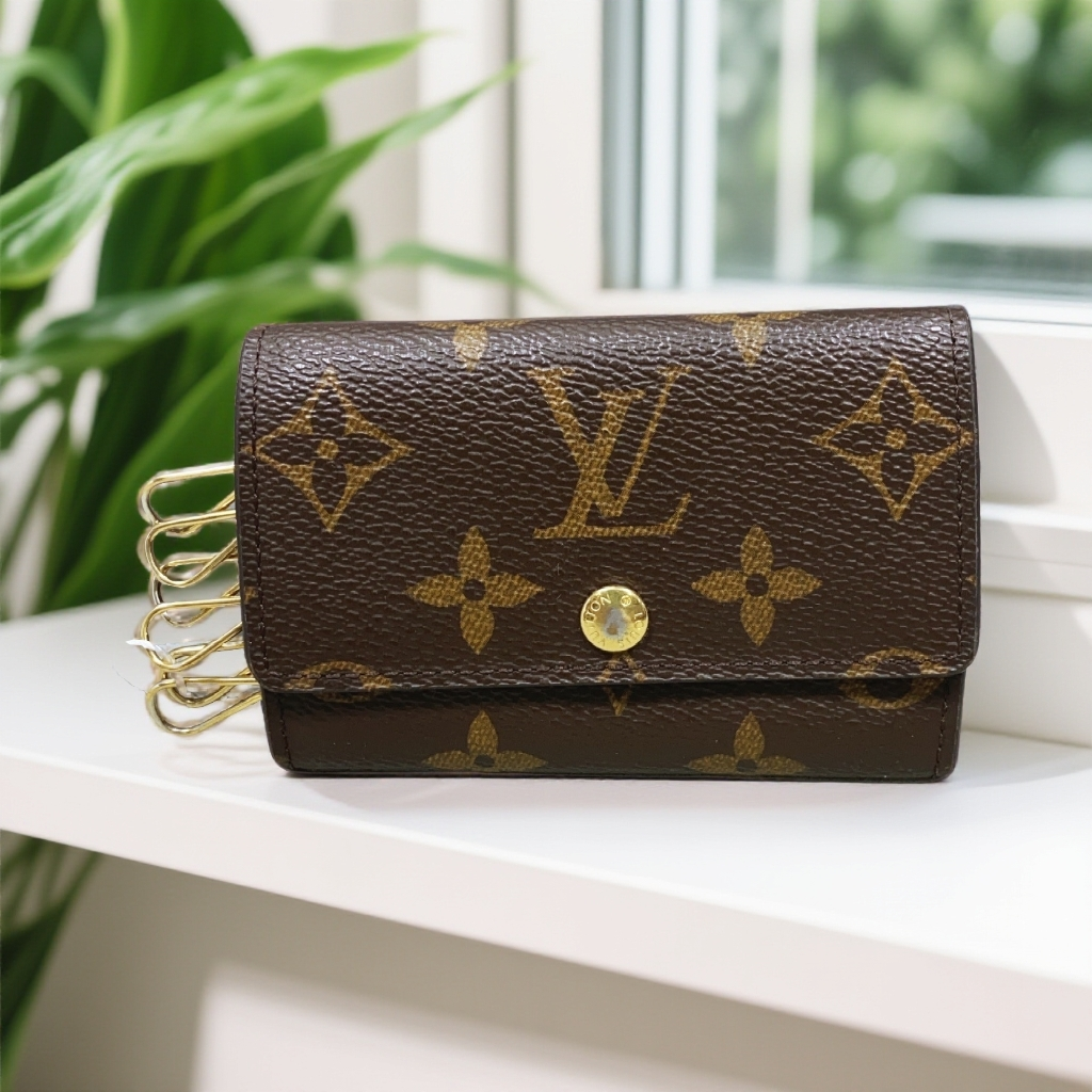 95新 LouisVuitton/路易威登  老花钥匙包  1860 5072 