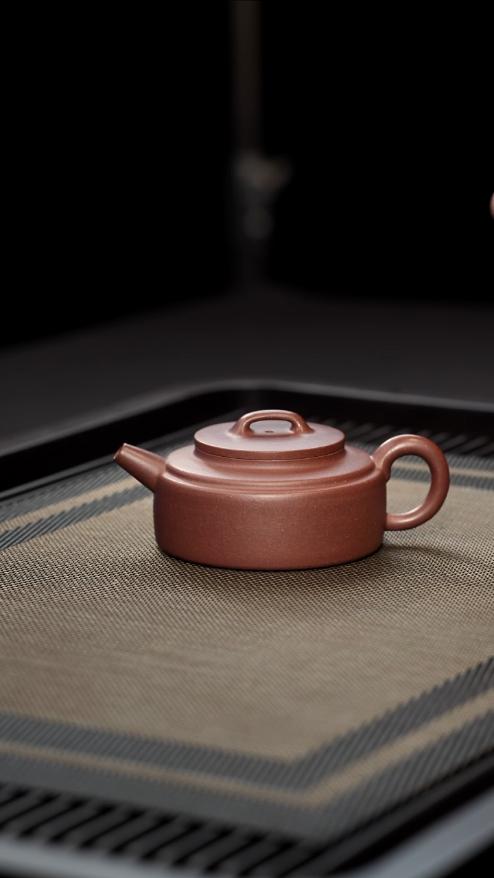 茶壶紫砂半手工紫泥周盘