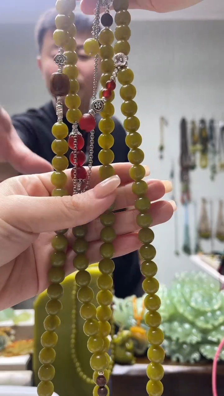 未镶嵌岫玉颈饰多样性发货 拍一发一