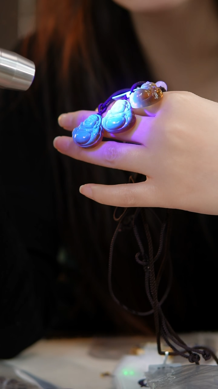 琥珀颈饰未镶嵌A85佛公吊坠