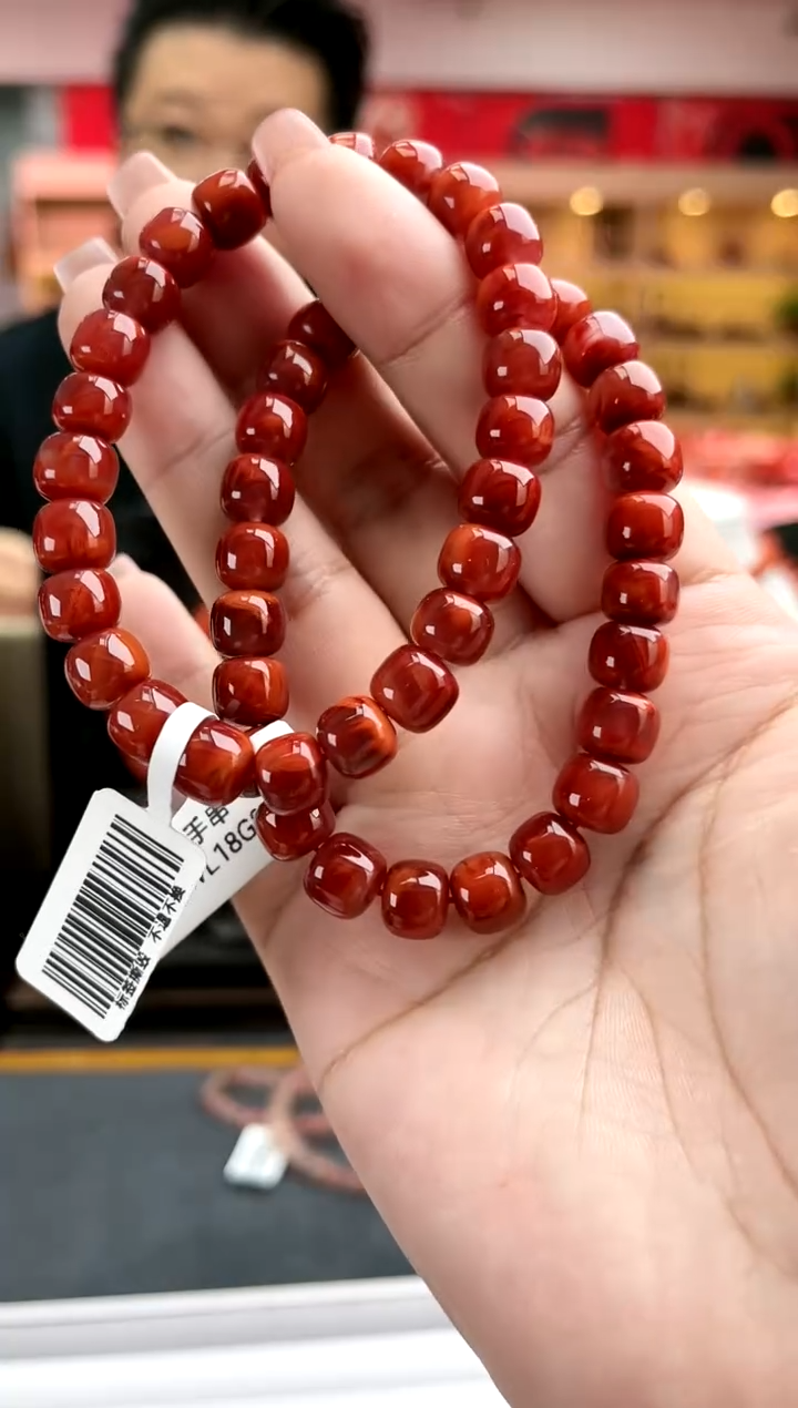 【闪购商品】南红玛瑙卡8瓦西老型单圈-多样性发一件未镶嵌一件16