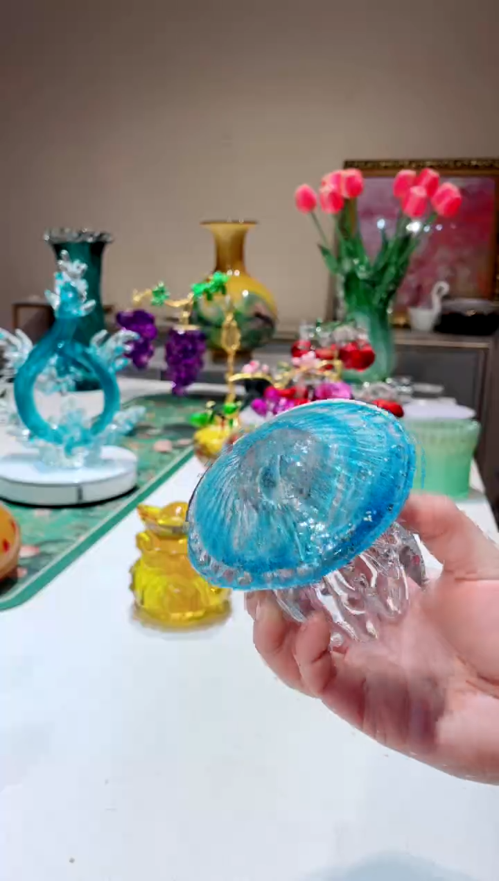 【闪购商品】琉璃手工艺品    琉璃小水母
