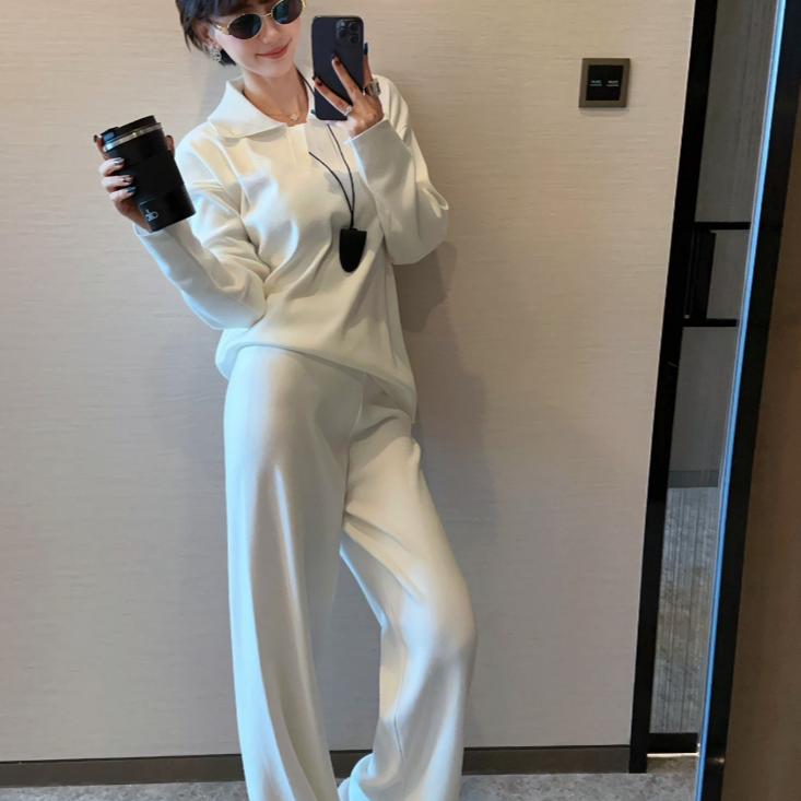 QINGXIN  新款两件套翻领瑜伽卫衣套装