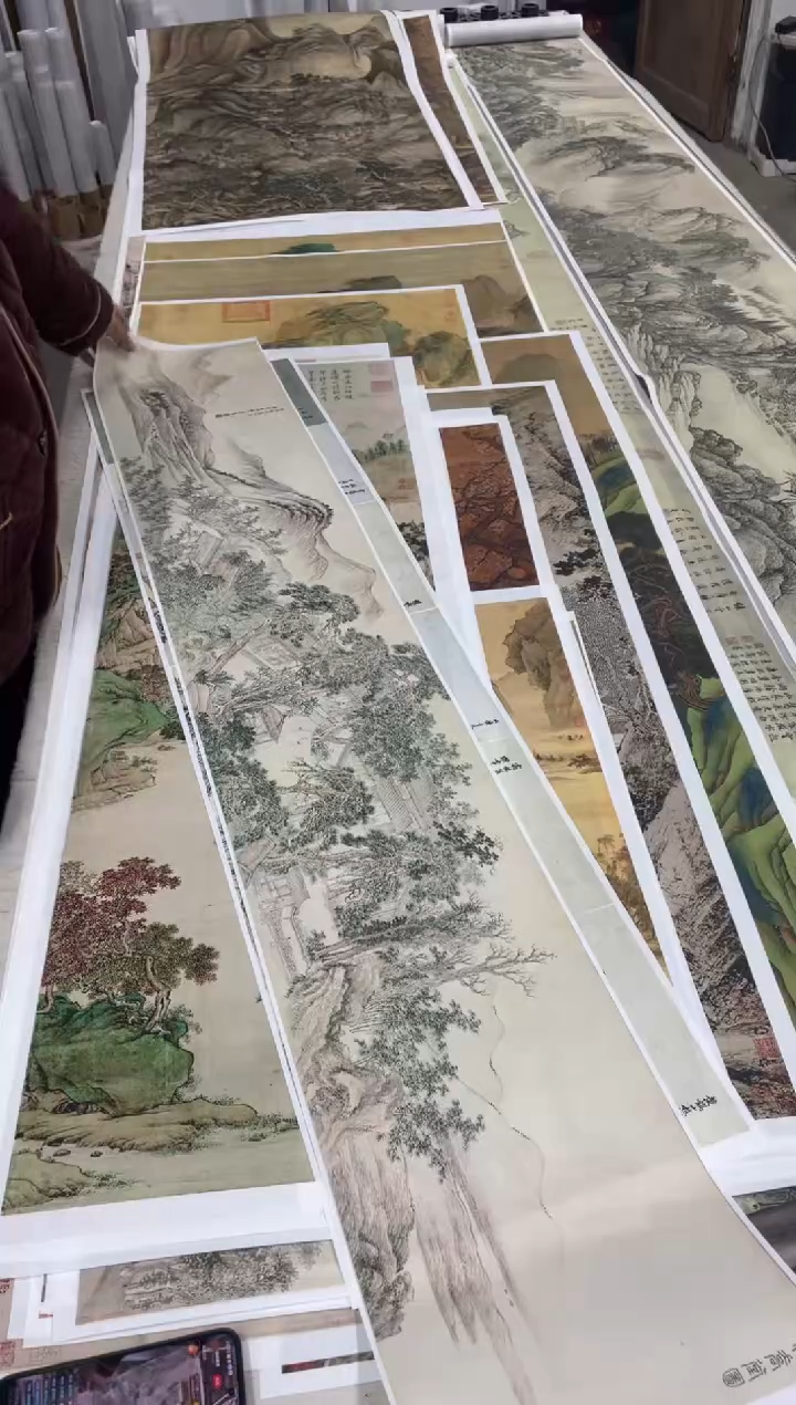 王翚 松桥堂图 微喷复刻