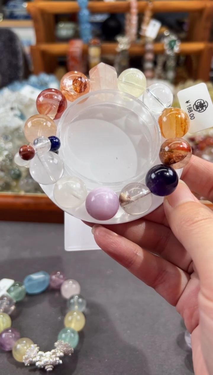 【闪购商品】水晶手串合金定制款 那这这那的
