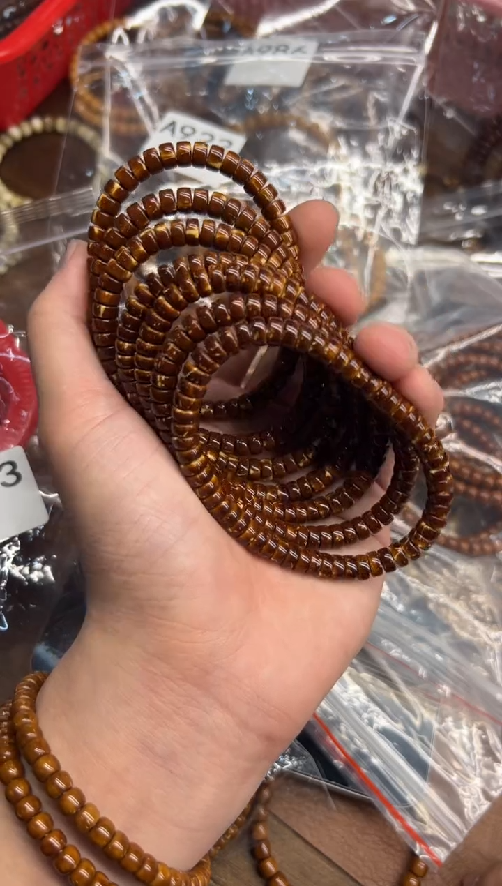 手串紫金鼠A965 咖皮4*7鼠尖纯肉实心熔岩药片