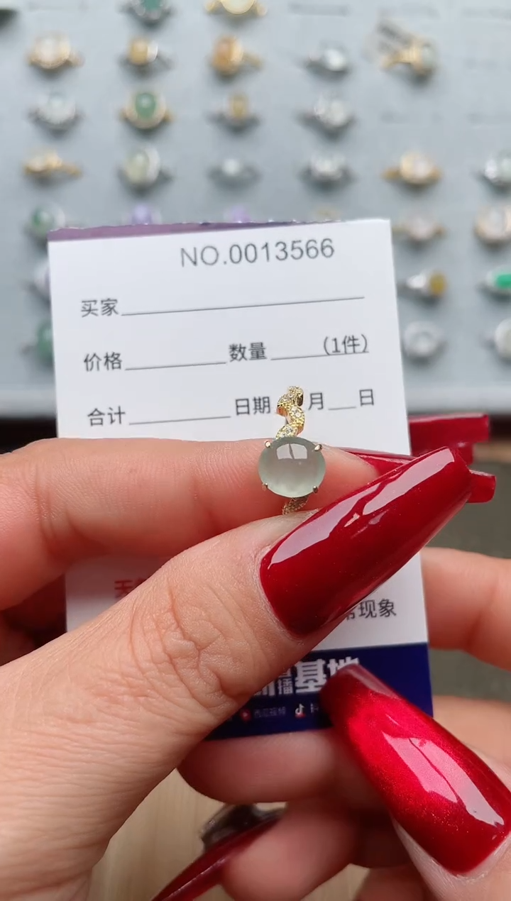 【闪购商品】翡翠戒指银S925镶嵌·