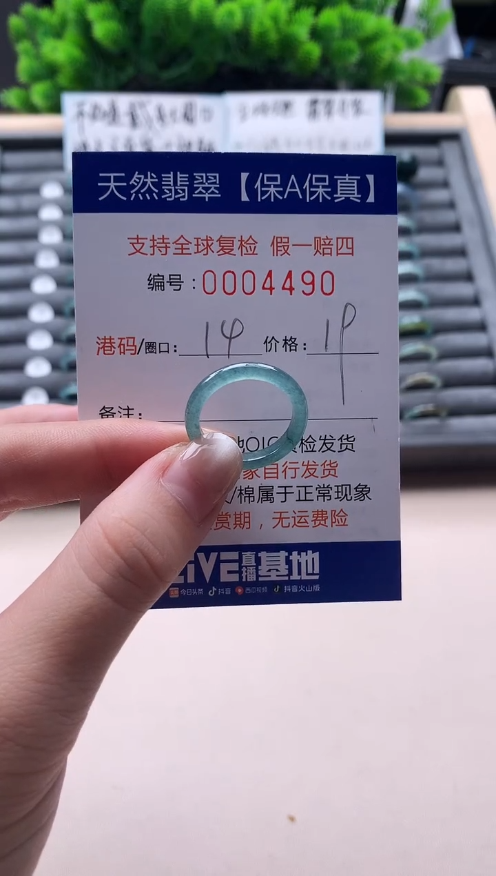 未镶嵌戒指翡翠天然  4490