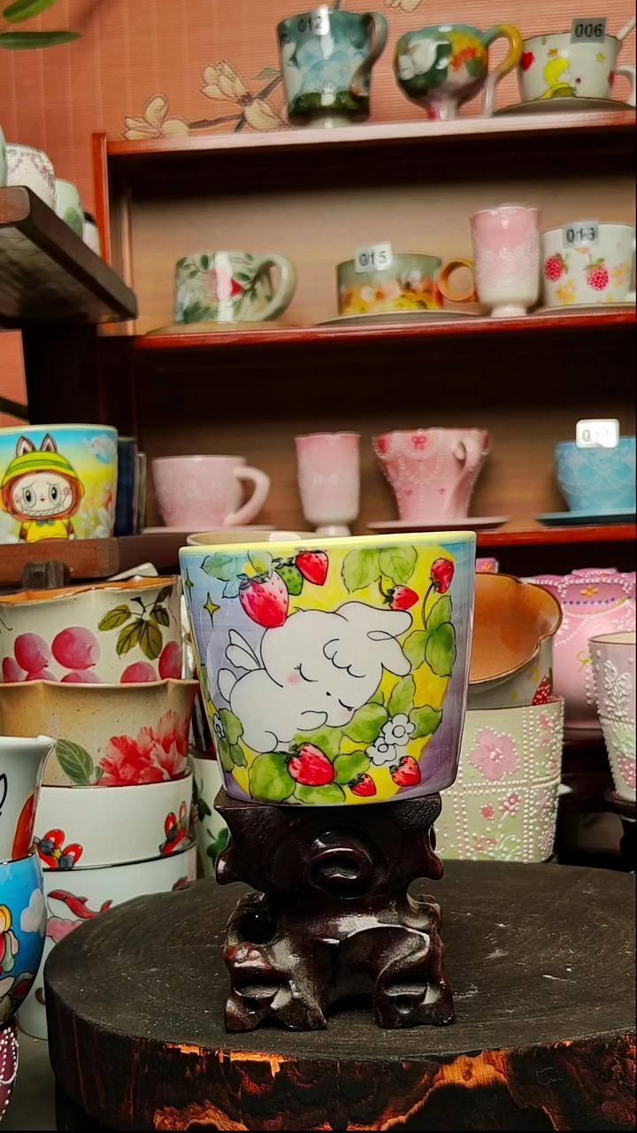 摆件陶景德镇手绘创意陶瓷有瑕