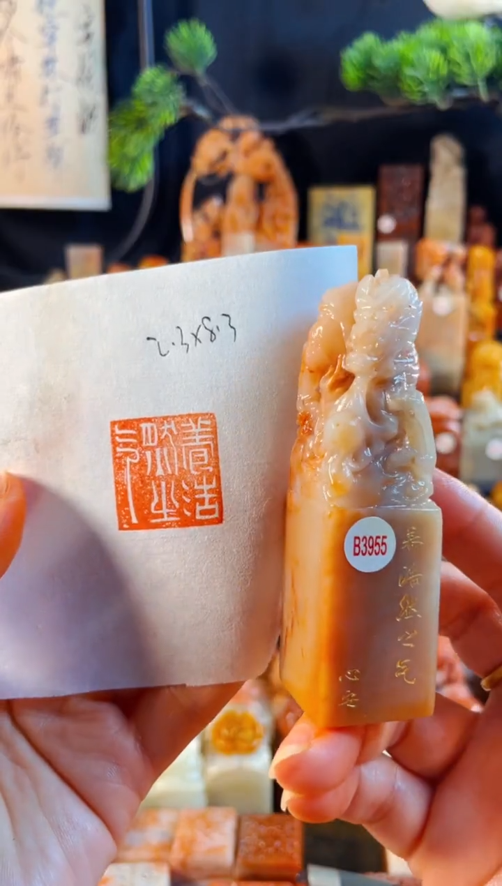 老挝石印石手工篆刻《养浩然之气》