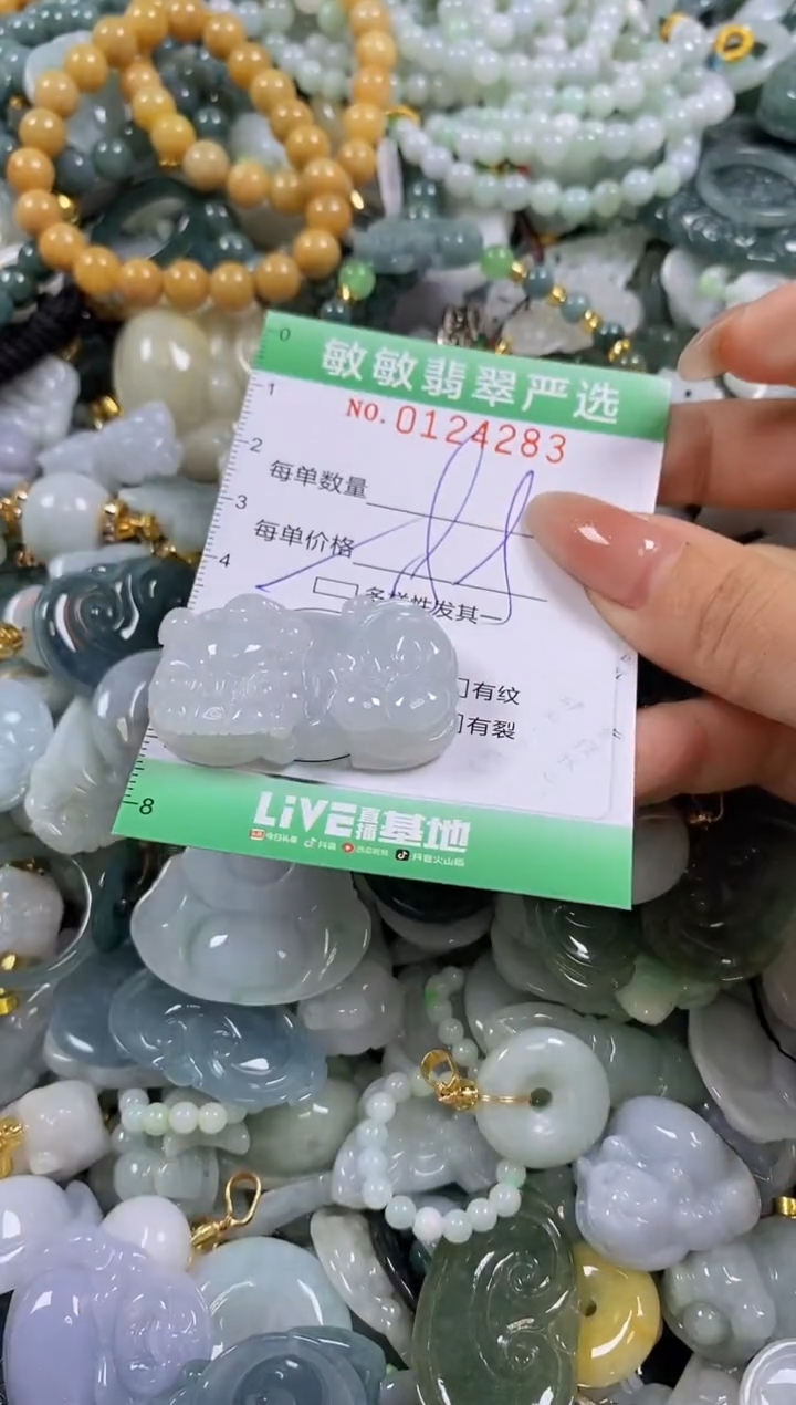 【闪购商品】翡翠颈饰未镶嵌闪购0124283多样性发其一