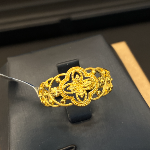 放心黄金店 足金999戒指5.73克（1号货）【货号60】活口