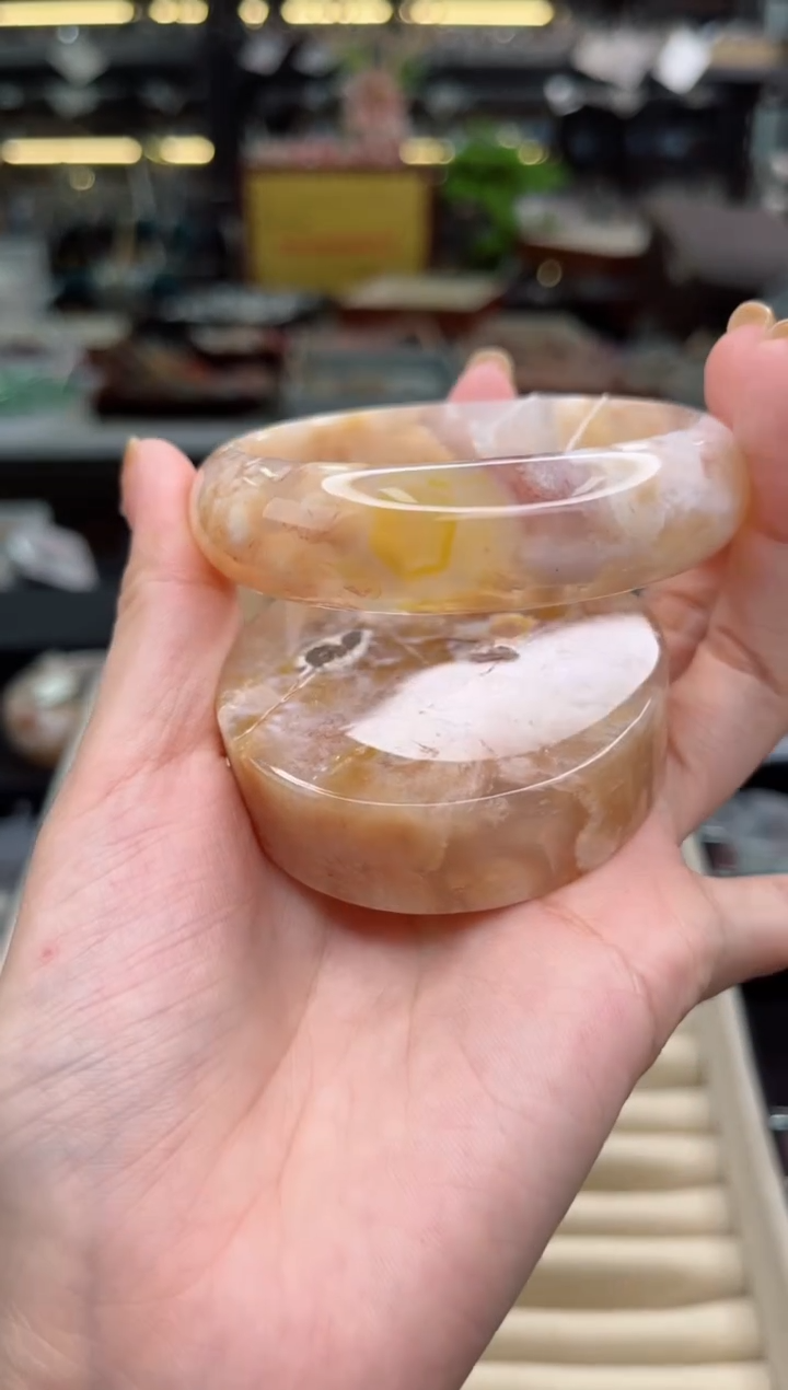 【闪购商品】石英质玉手镯未镶嵌59圈口（赠品镯心）3681123