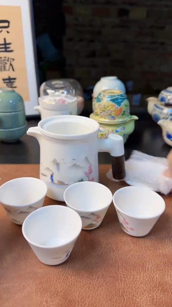 【闪购商品】杯德化白瓷，快客茶具