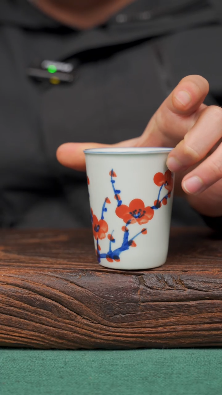 【闪购商品】瓷片20景德镇杯釉下手工手绘瓷器