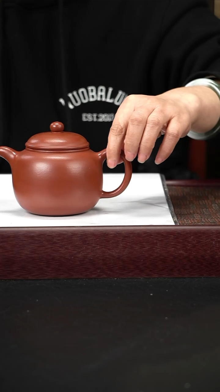 茶壶紫砂zq朱泥匏尊300cc