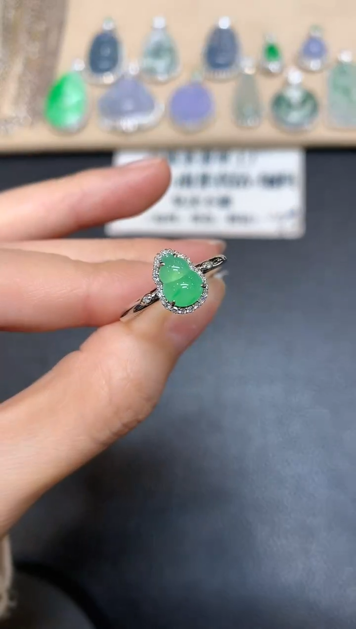 【闪购商品】翡翠戒指18K金镶嵌【无服务费