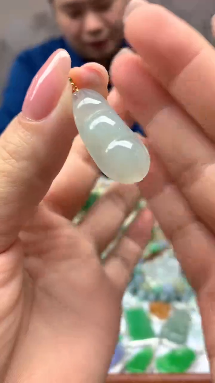 【闪购商品】翡翠颈饰18K金镶嵌23-天然翡翠