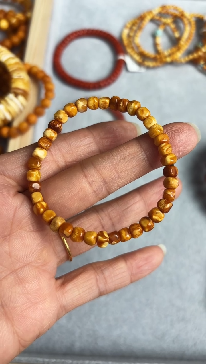 未镶嵌琥珀手链手串