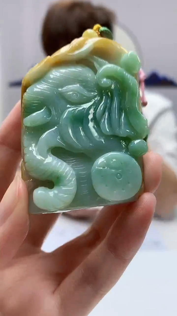 【闪购商品】定制翡翠未镶嵌4868zm-毛货挂件141