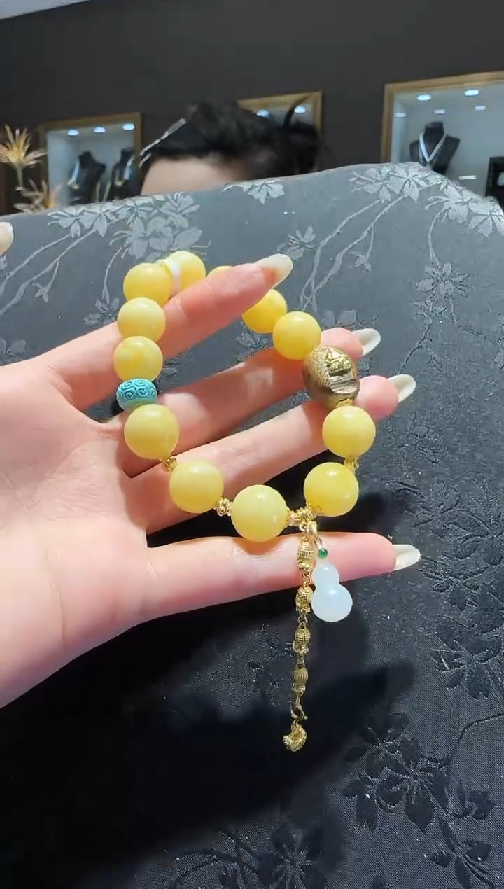 【闪购商品】琥珀手串未镶嵌蜜蜡手串设计款