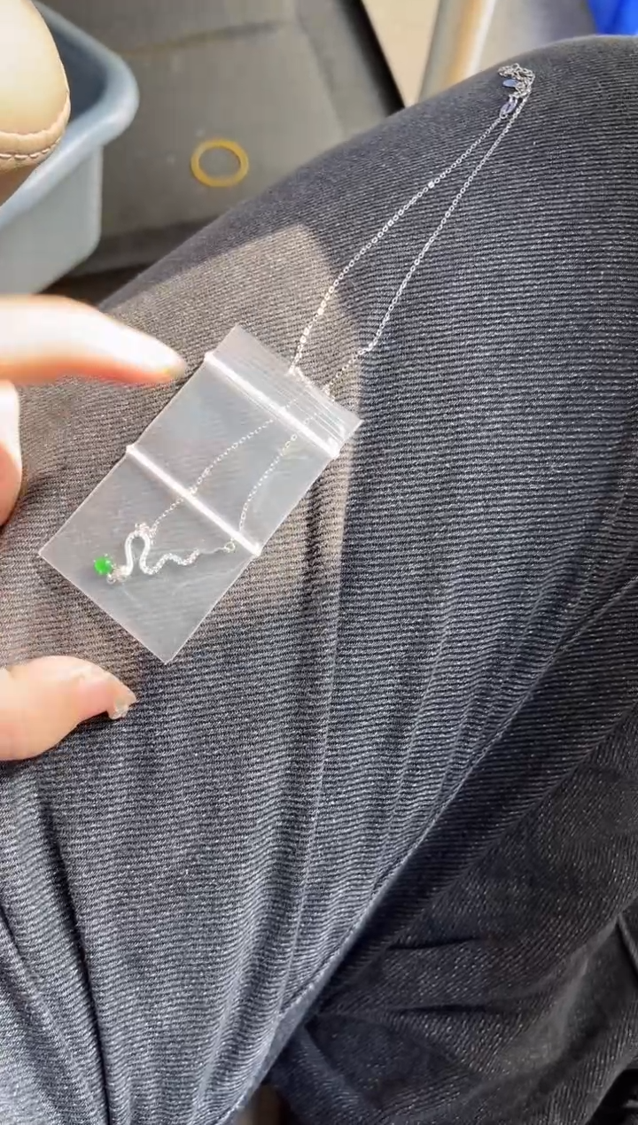 【闪购商品】翡翠颈饰银S925镶嵌0196520371